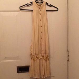 Yellow silk top La Rok